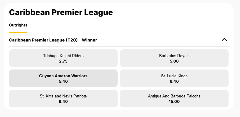 CPL winner odds